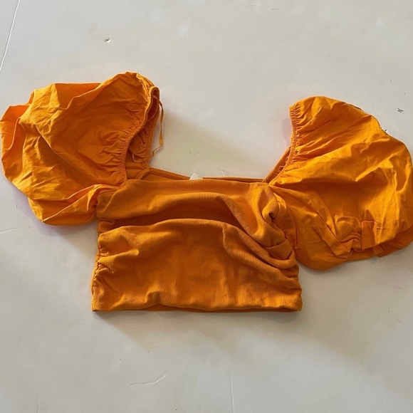 Zara Asymmetrical Pink Fushia One Shoulder Ruffle Top - Picture 5 of 5